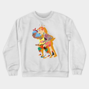 Running couple Crewneck Sweatshirt